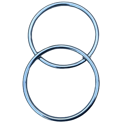 Estribo De Aço Inox Com Borracha De Aderência Confortável - Para Selas e Arreios