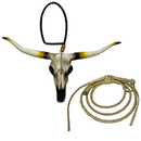 Enfeite Retrovisor Boi Long Horn + Mini laço