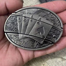 Fivela Cartas de Baralho com Canivete Secreto - Esporatto