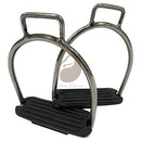 Estribo De Aço Inox Com Borracha De Aderência Confortável - Para Selas e Arreios